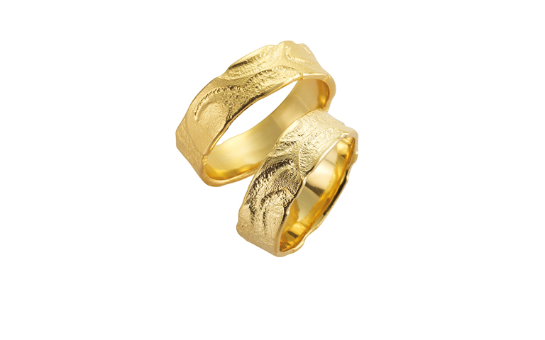 05099+05100-wedding rings, gold 750